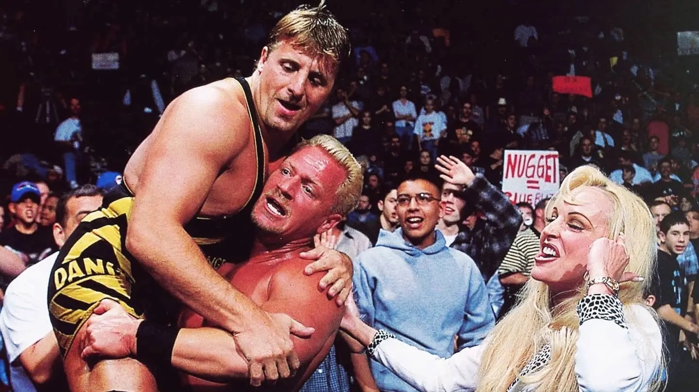 Jeff Jarrett with Owen Hart