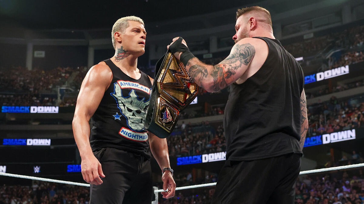 Cody Rhodes and Kevin Owens on SmackDown. Photo Credit: WWE.com