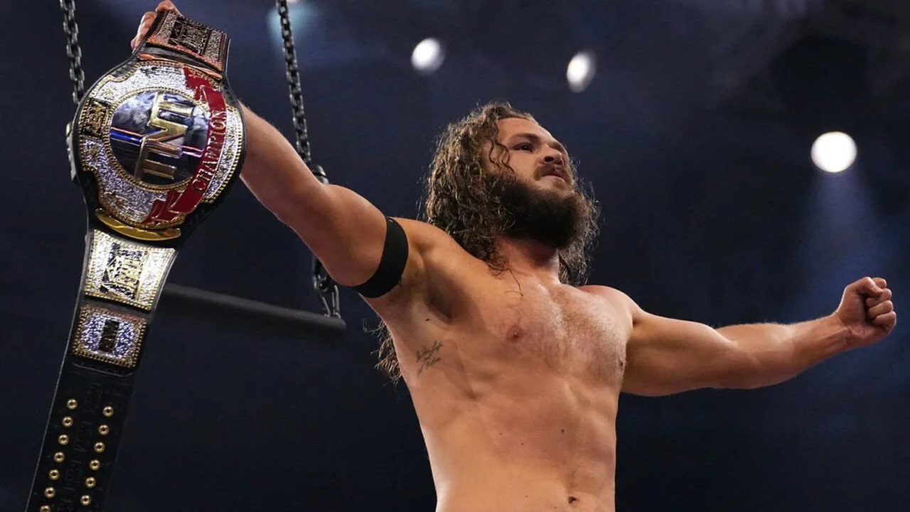 Jack Perry with AEW TNT Championship