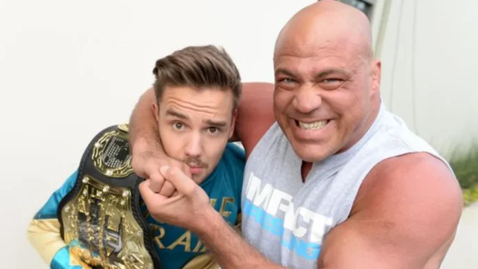 Kurt Angle wrestled Liam Payne in 2013